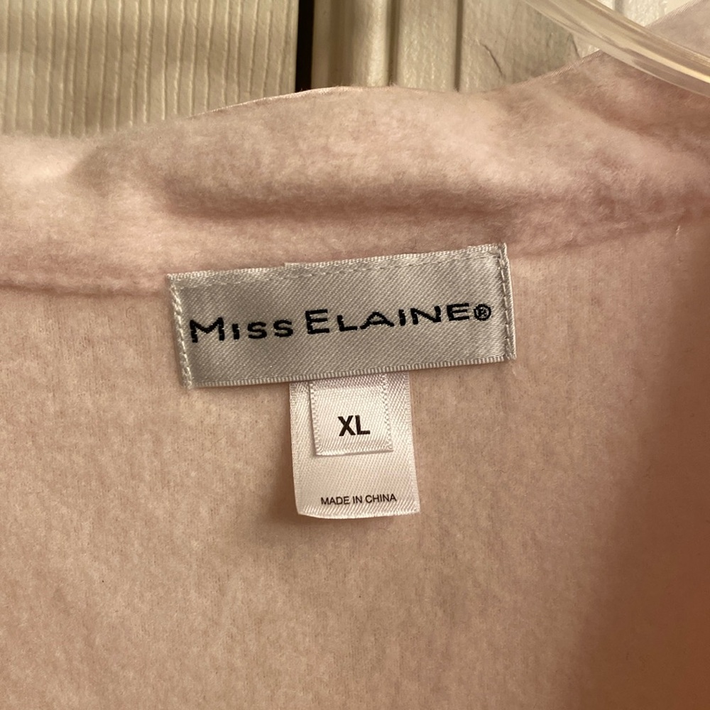 Miss Elaine pink zip up robe - Picture 5 of 5